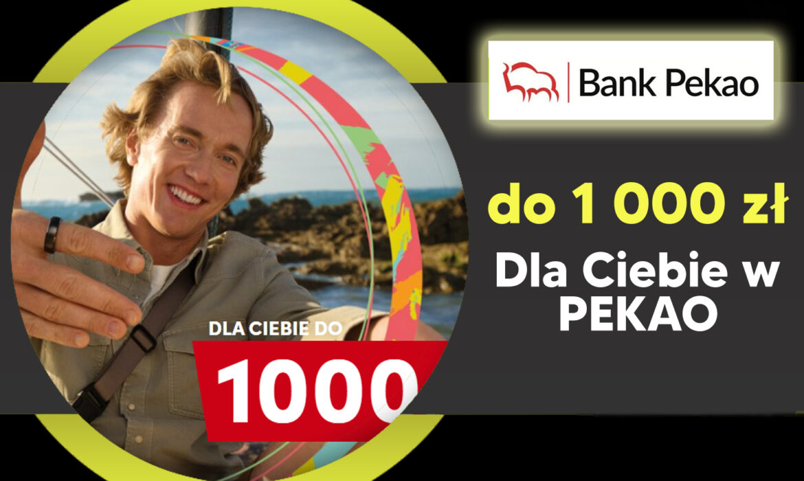 Zgarnij do 1000 zł: 600 zł cashbacku + obrączka płatnicza za konto w Pekao!