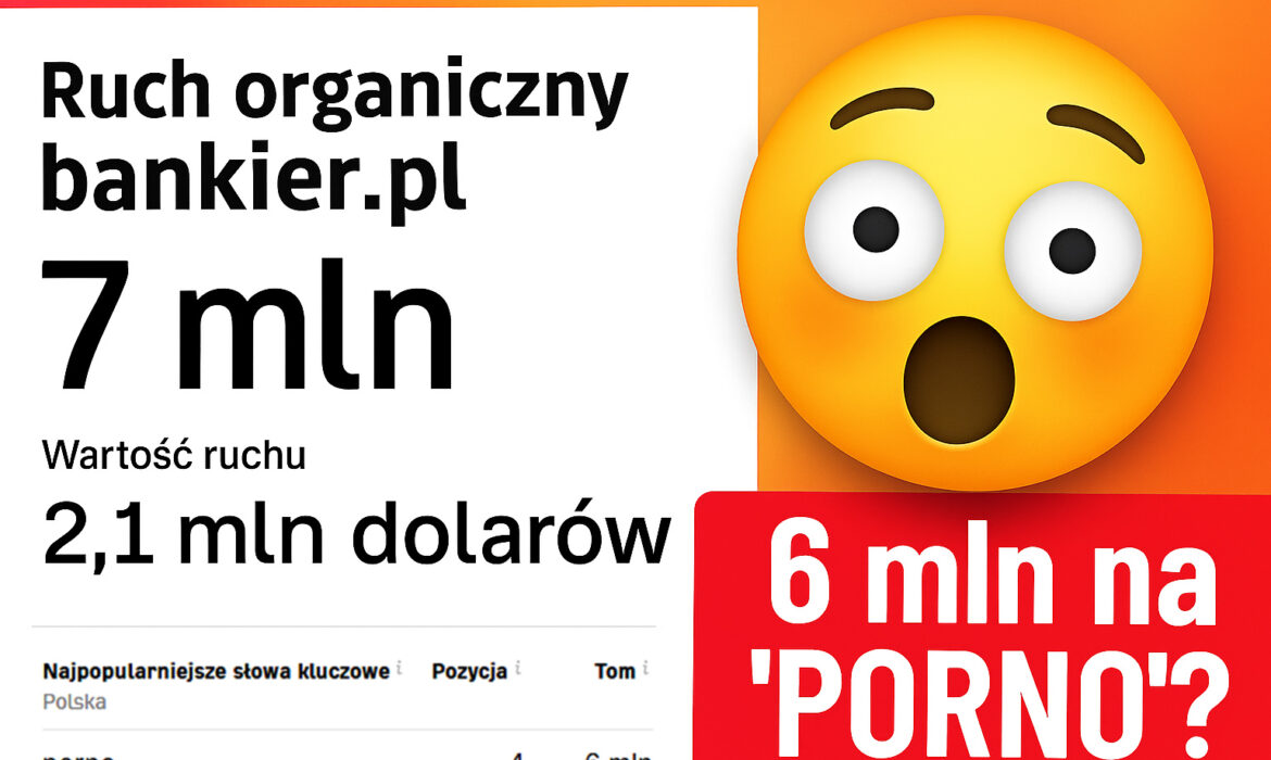 Bankier.pl i „porno”? Sprawdziliśmy, na czym największe portale robią miliony wejść