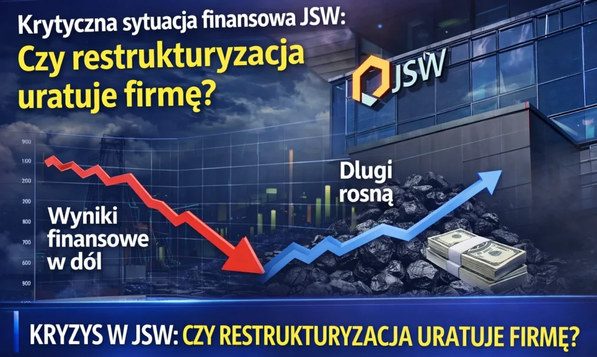 Kryzys finansowy JSW - spadające wyniki spółki, rosnące zadłużenie i pytanie, czy restrukturyzacja uratuje Jastrzębską Spółkę Węglową