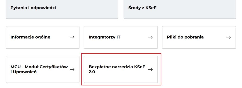 KSeF - Bezpłatne narzędzia 2.0