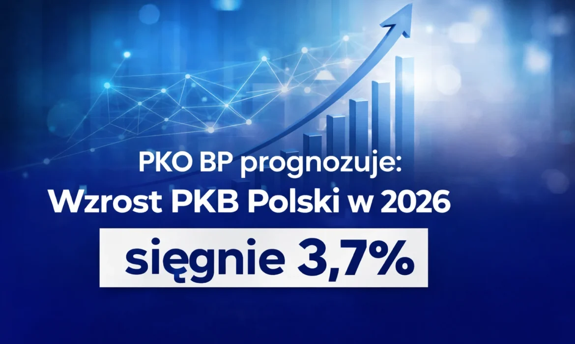 Prognoza PKO BP: wzrost PKB Polski w 2026 roku do 3,7 procent – oficjalna analiza makroekonomiczna