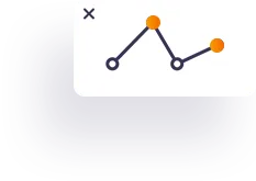 Wykres liniowy symbolizujący analizę trendów i zmian wskaźników finansowych