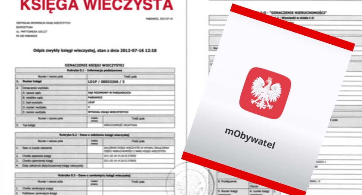 Księga wieczysta - mObywatel