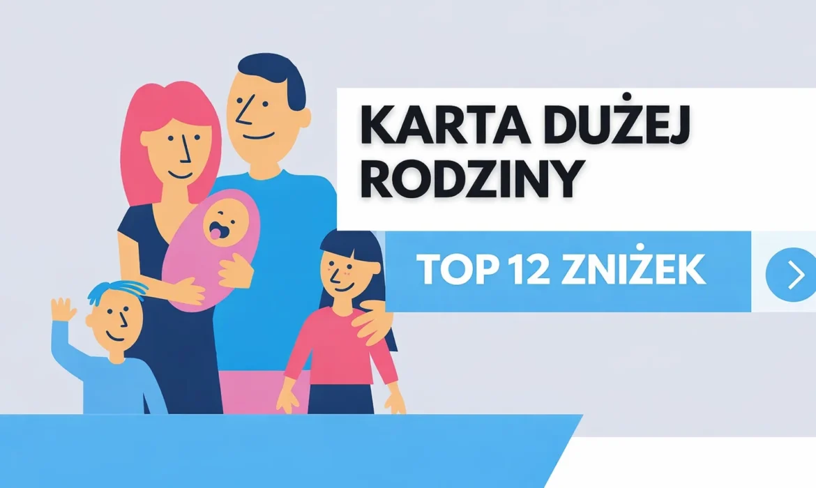 Zniżki karty dużej rodziny (KDR) TOP 12 w 2026 r - Pełna lista