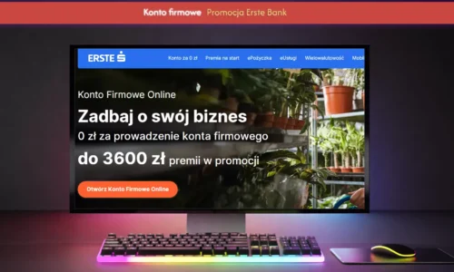 Konto Firmowe Erste Bank | Promocja dla firm do 3600 zł