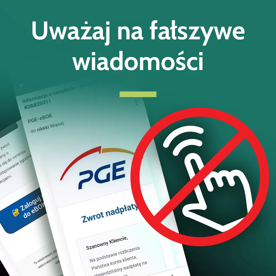 PGE Fałszywe wiadomości