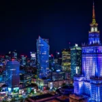 Warszawa nocą