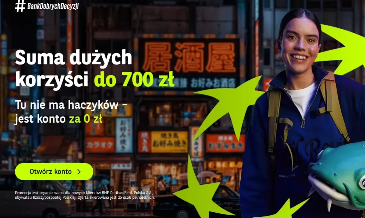 BNP Paribas promocja do 700 zł