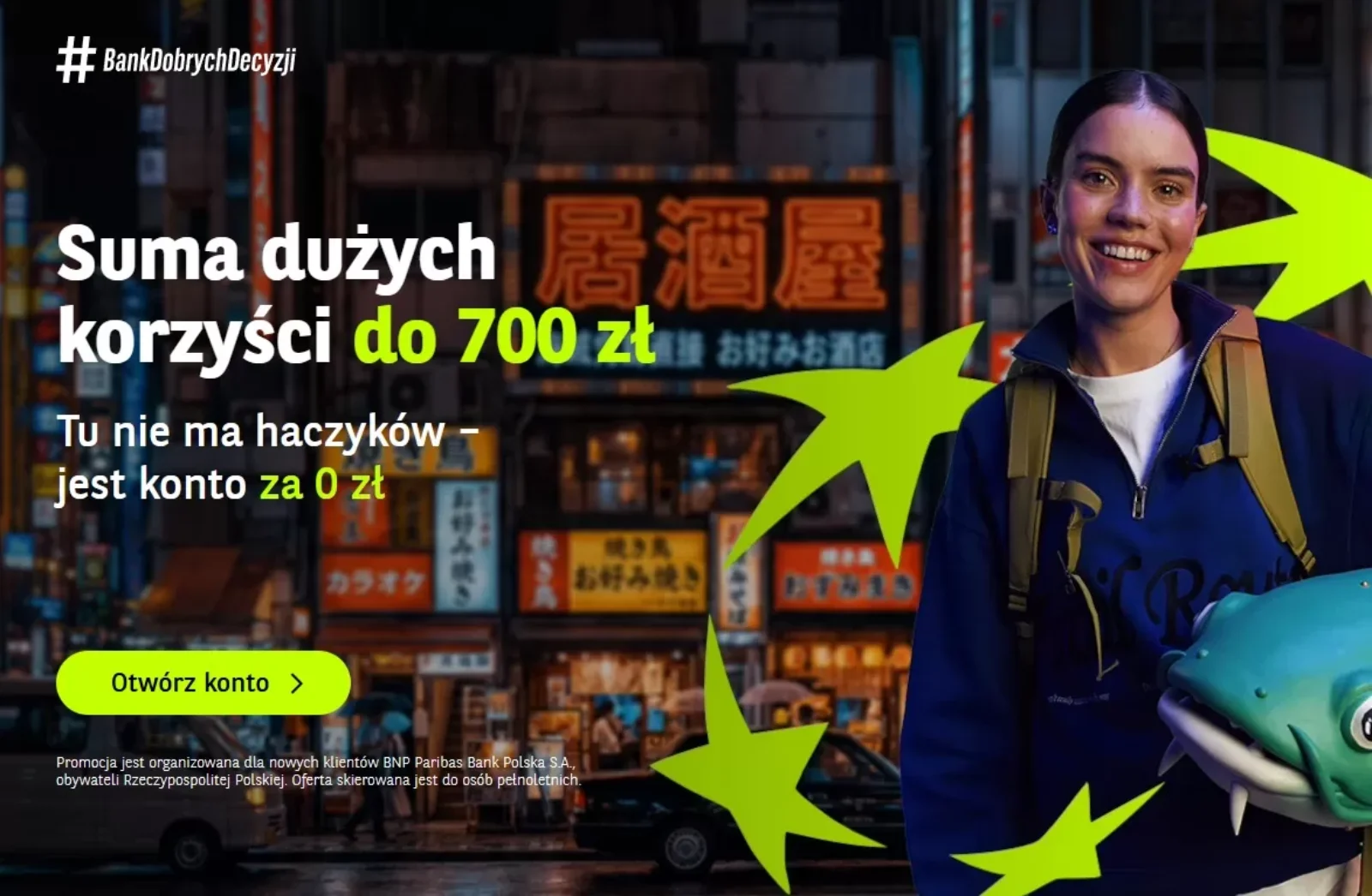 BNP Paribas promocja do 700 zł