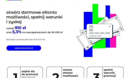 mBank Konto dla młodych: do 910 zł premii i 5,3%