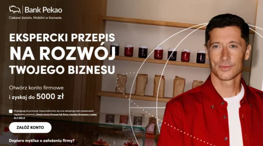 Konto firmowe PEKAO SA do 5000 zł premii